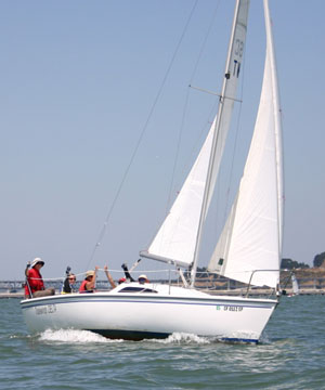 Sailing Lessons San Francisco Bay school instruction bay area classes club Rentals Learn to sail Women sailing