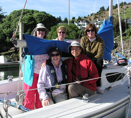 Sailing Lessons San Francisco Bay school instruction bay area classes club Rentals Learn to sail Women sailing