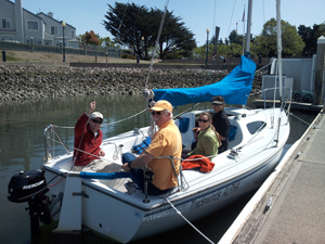 Sailing Lessons San Francisco Bay school instruction bay area classes club Rentals Learn to sail Women sailing