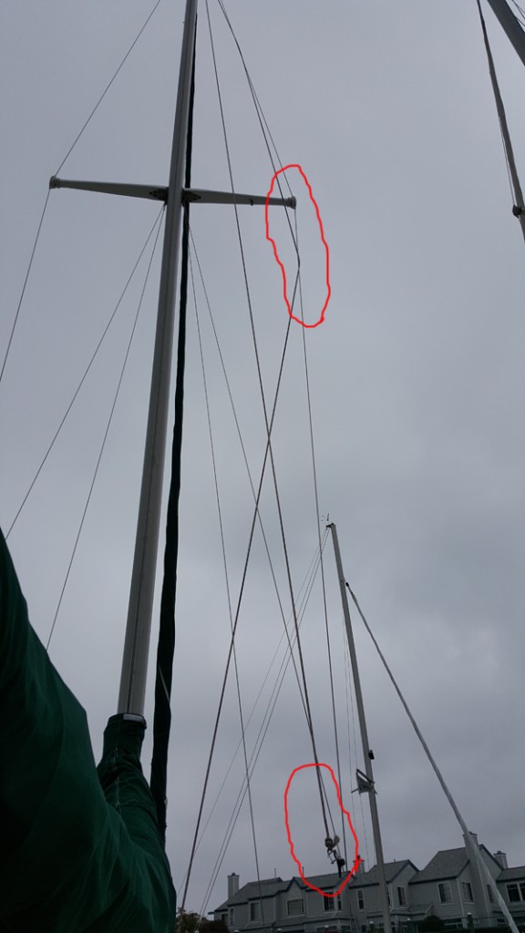 Properly Frapped External Halyard!